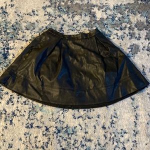 Faux Leather pleaded mini skirt